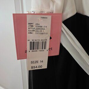 Never worn White and black dress